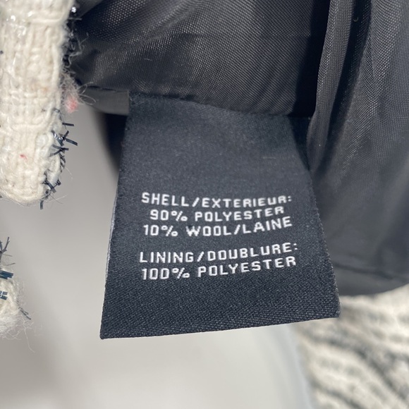 Bagatelle NWT Black And White Tweed Cropped Jacket Blazer Size XL - Picture 11 of 13